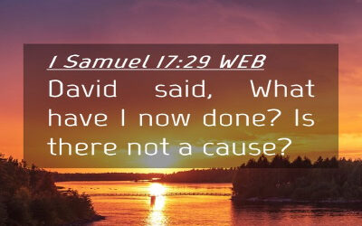 Think on This – Is There Not a Cause?