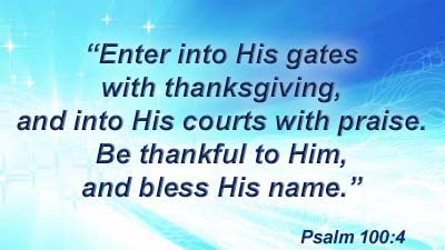 Our expression of gratitude