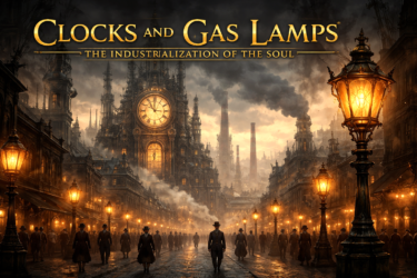 Clocks. Gas Lamps. Night vs Day